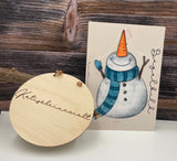 Bügelbild Nr. 117 Schneemann