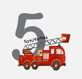 Bügelbild Nr. 1010 Feuerwehr 5 gross