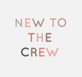 Bügelbild Nr. 2022 New to the crew rosa