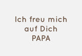 Bügelbild Nr. 2033 Ich freu mich auf Dich Papa