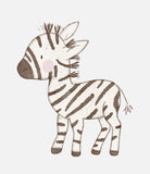 Bügelbild Nr. 7 Zebra