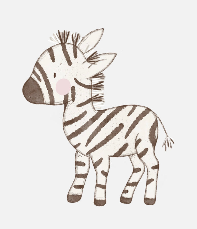 Bügelbild Nr. 7 Zebra