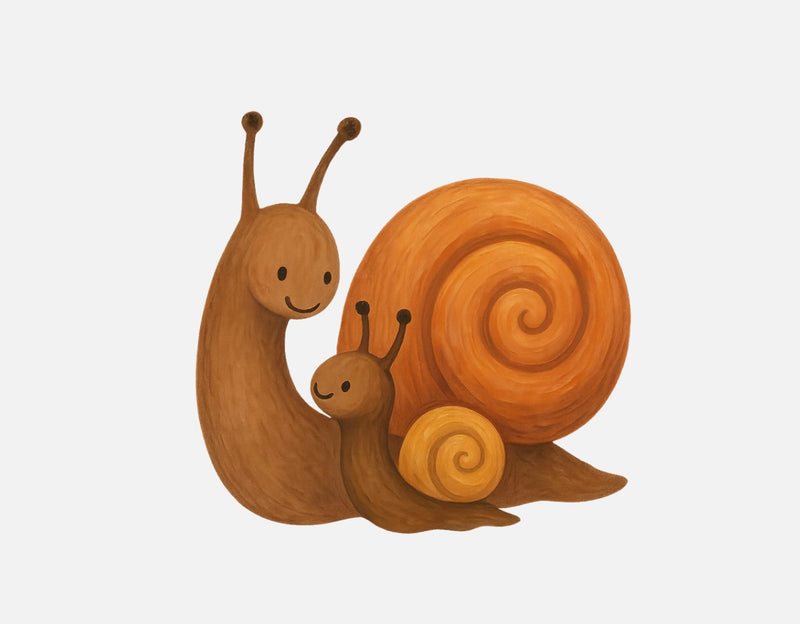 Bügelbild Nr. 388 Schnecken