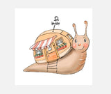 Bügelbild Nr. 2006 Schnecke mit Haus