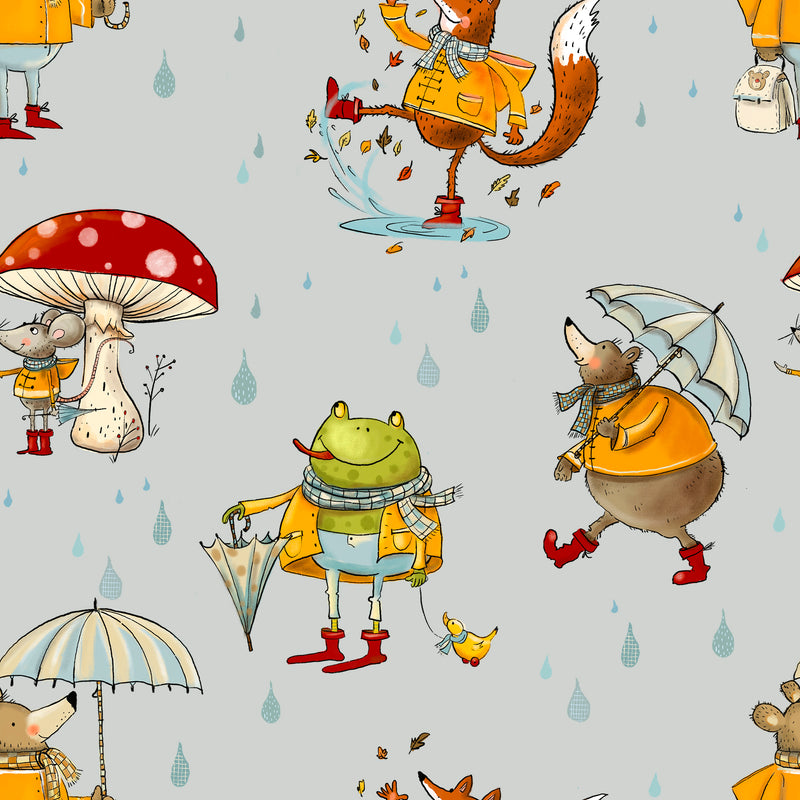 Die Tiere bei Regen