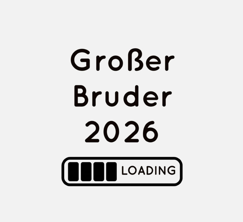 Bügelbild Nr. 469 Großer Bruder 2026 Loading
