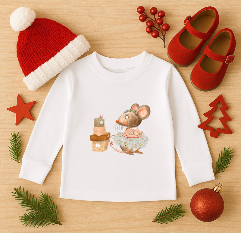 Bügelbild Nr. 2083 Geschenke Maus