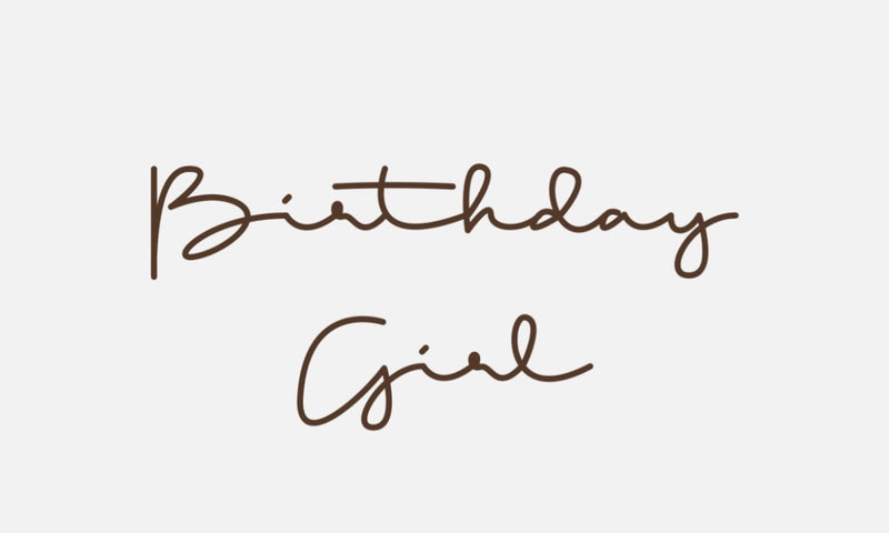 Bügelbild Nr. 98 Birthday Girl