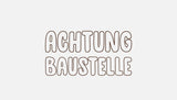 Bügelbild Nr. 275 Achtung Baustelle