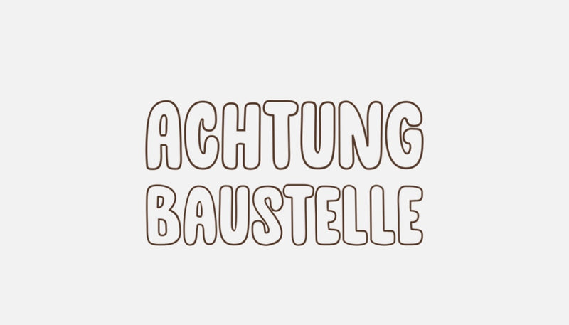 Bügelbild Nr. 275 Achtung Baustelle