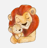Bügelbild Nr. 392 Löwe mit Baby