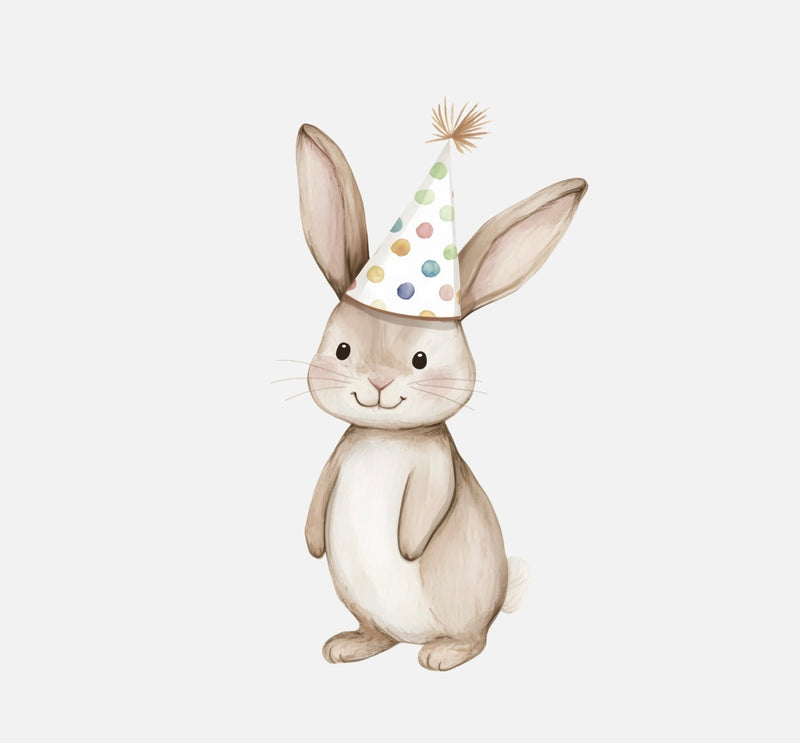 Bügelbild Nr. 394 Geburtstags Hase