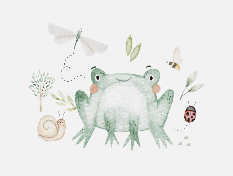 Bügelbild Nr. 294 Frosch mit seinen Freunden