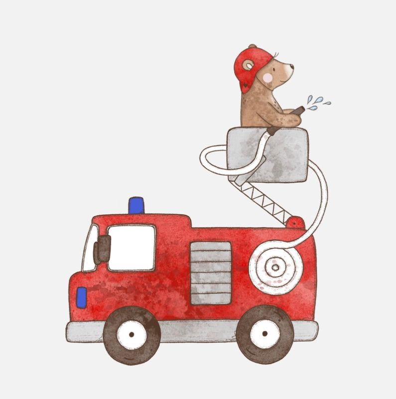 Bügelbild Nr. 414 Bären Feuerwehr
