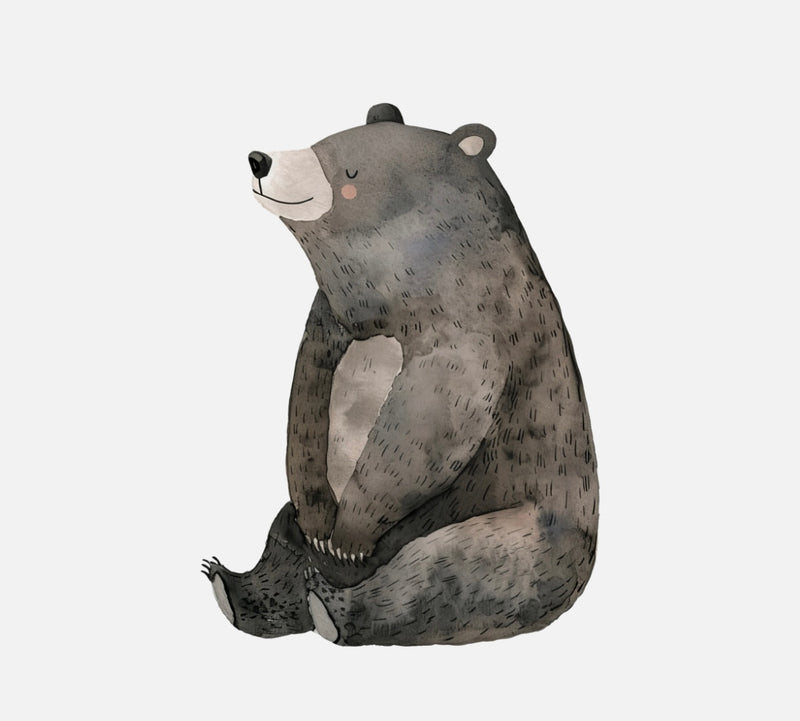 Bügelbild Nr. 375 sitzender Bär