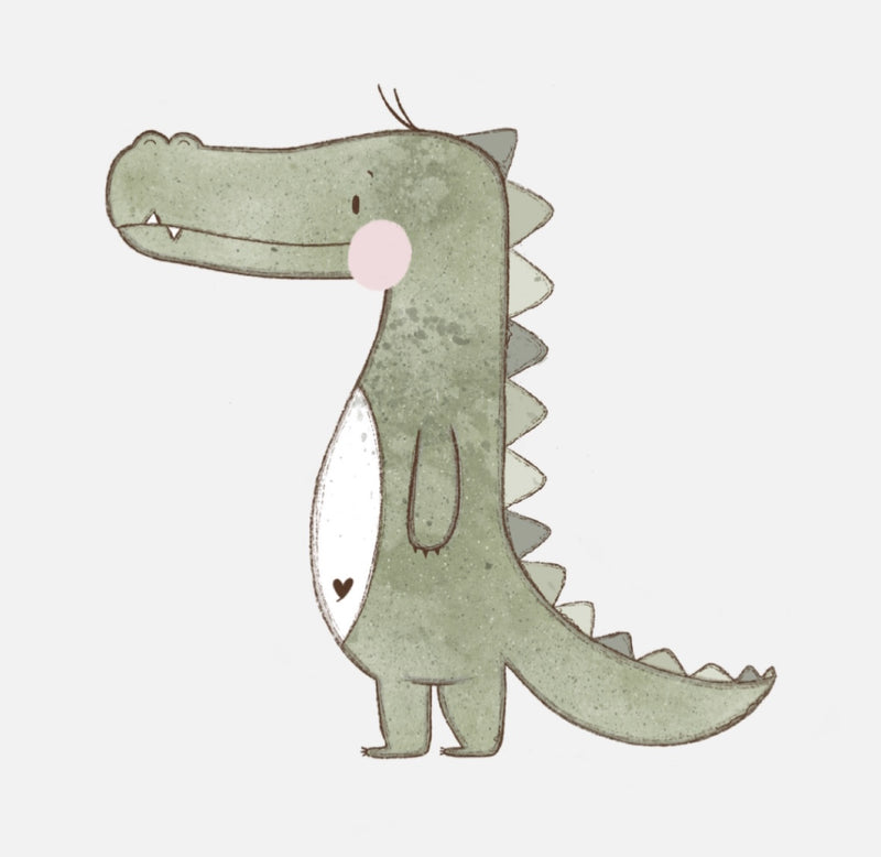 Bügelbild Nr. 8 Krokodil