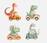 Bügelbild Nr. 355 Dinos sind los vier Stück