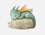 Bügelbild Nr. 351 schlafender Drache