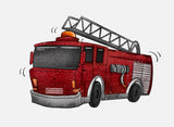 Bügelbild Nr. 250 Feuerwehr