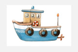 Bügelbild Nr. 438 Polizei Schiff