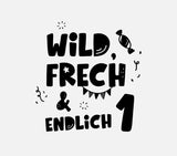Bügelbild Nr. 232 1. Geburtstag