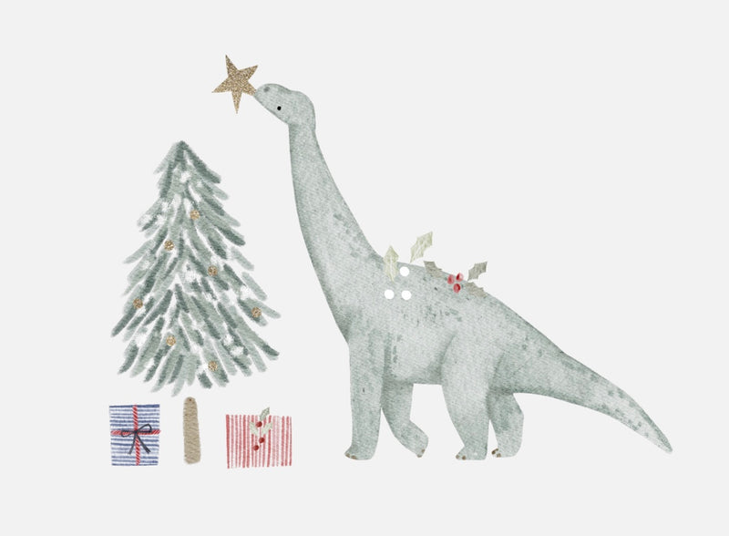 Bügelbild Nr. 112 Dino Weihnachten