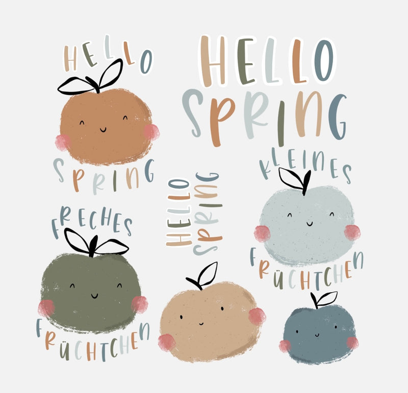 Bügelbild Nr. 1012 Hello Spring