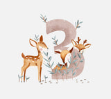 Bügelbild Nr. 76 3 mit Rehe