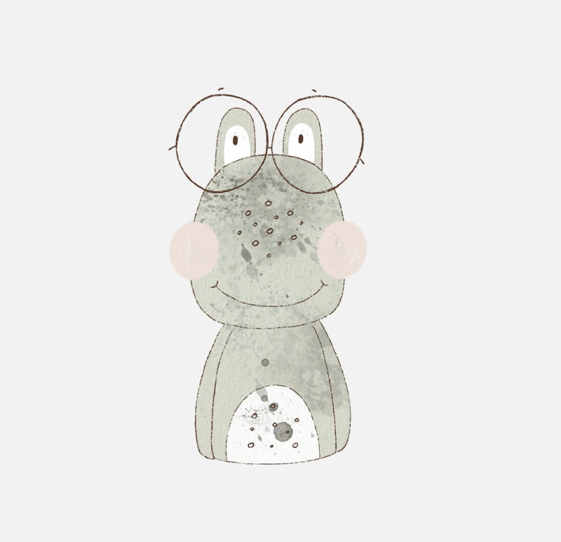 Bügelbild Nr. 47 Frosch Fridolin