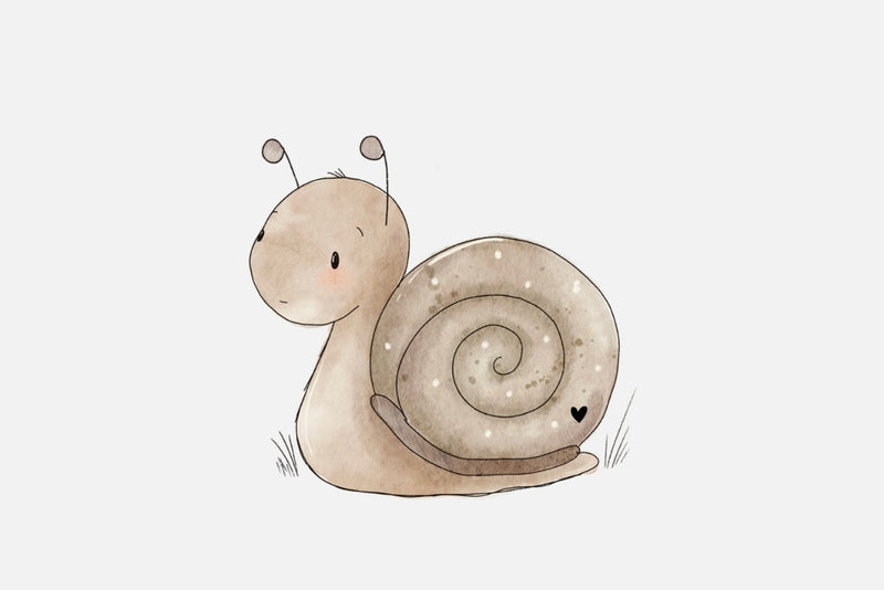 Bügelbild Nr. 378 kleine Schnecke