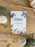 Postkarte Stricken macht Glücklich