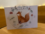 Bügelbild Nr. 55 Fuchs mit Kranz
