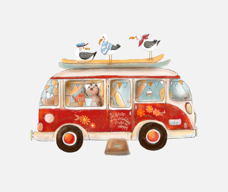 Bügelbild Nr. 407 Campingbus