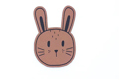 Kunstlederlabel Hase