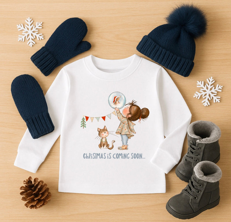 Bügelbild Nr. 474 christmas is coming soon klein