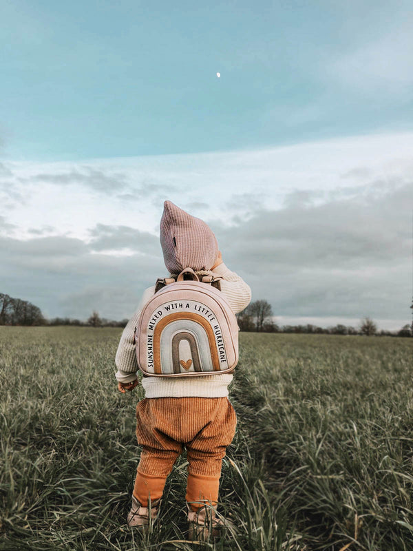Großer Rucksack Regenbogen Hedwig