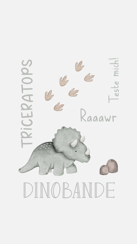 Bügelbilder Set Dinobande