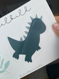Bügelbild Nr. 57 Dino und Blatt