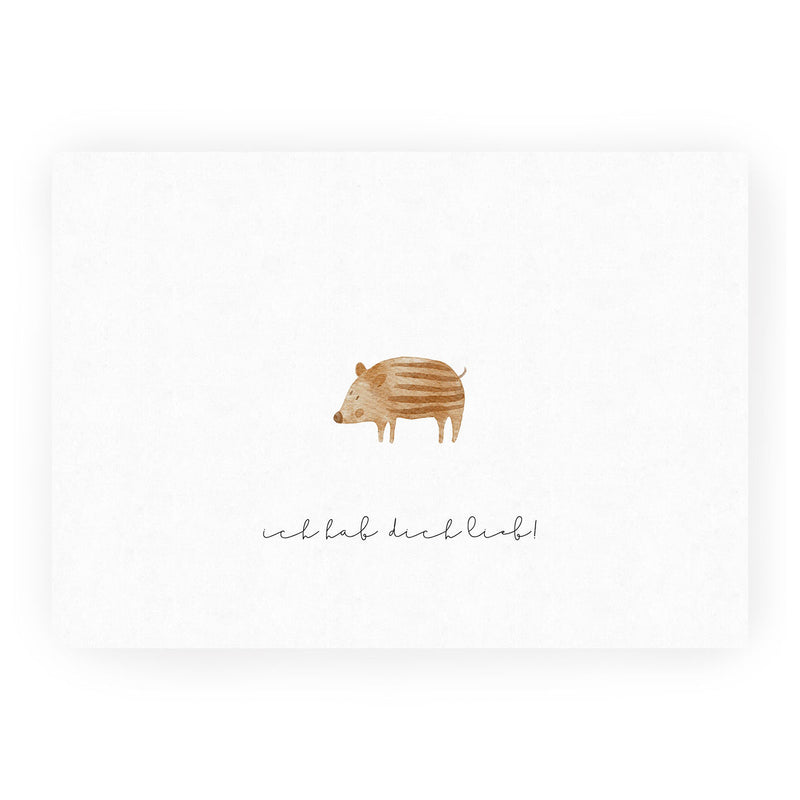 Postkarte Frischling