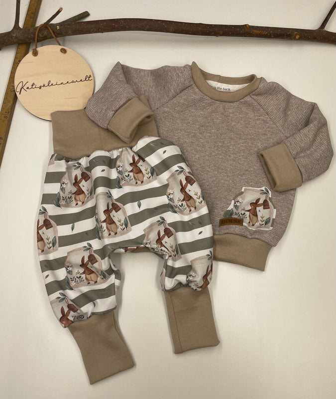 Set Sweatshirt Gr. 74/80 und Pumphose Gr. 74/80