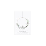 Postkarte Kranz Weihnachten