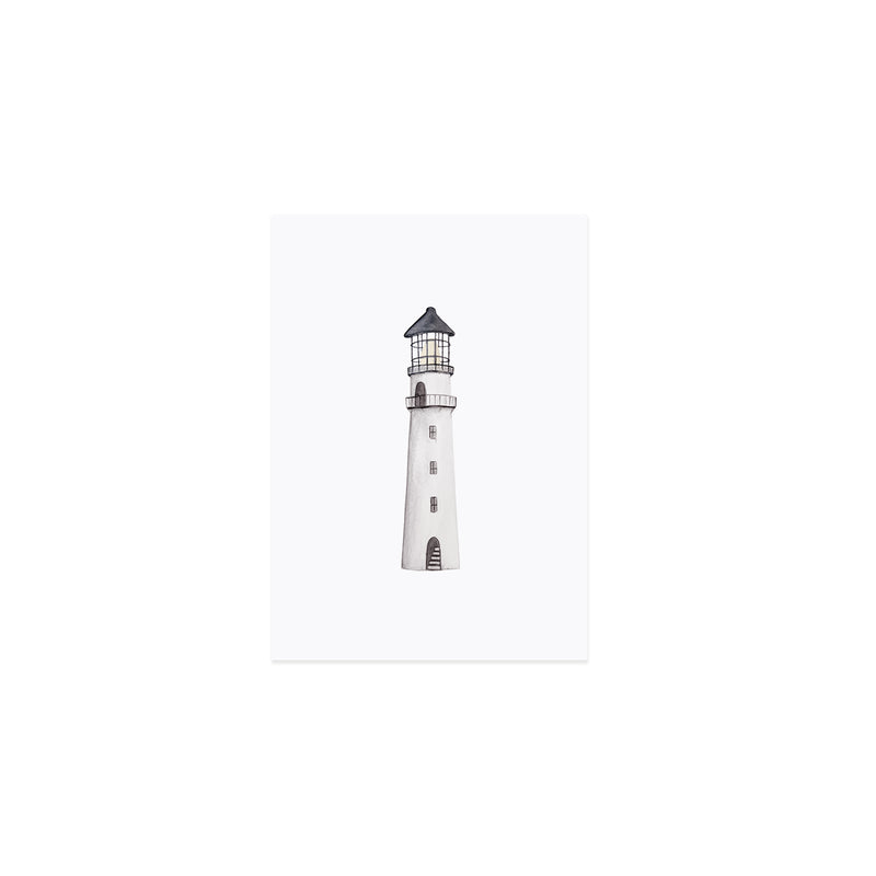 Postkarte Leuchtturm