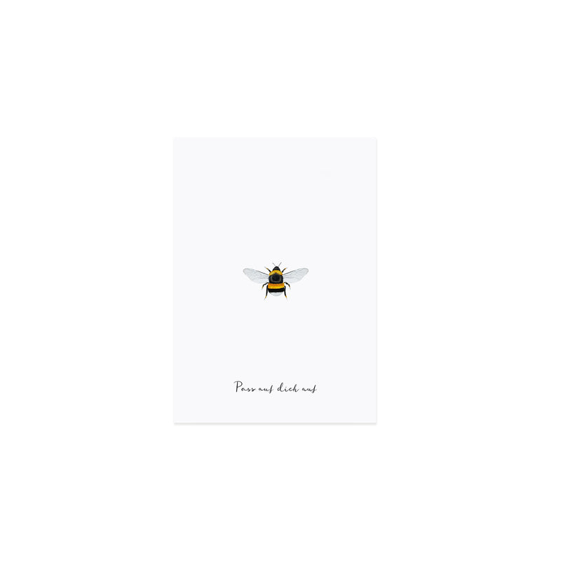 Postkarte Aufpassen