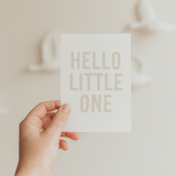 Postkarte Hello little one