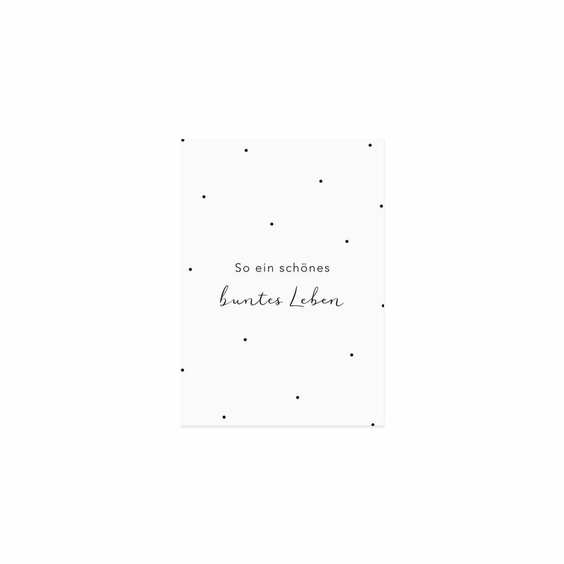 Postkarte buntes Leben
