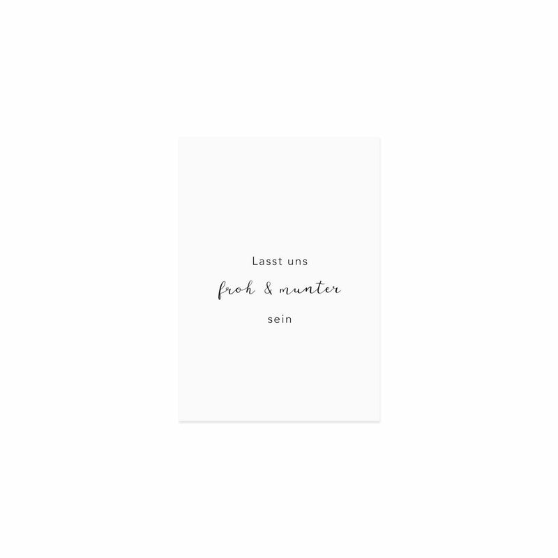 Postkarte Froh und Munter