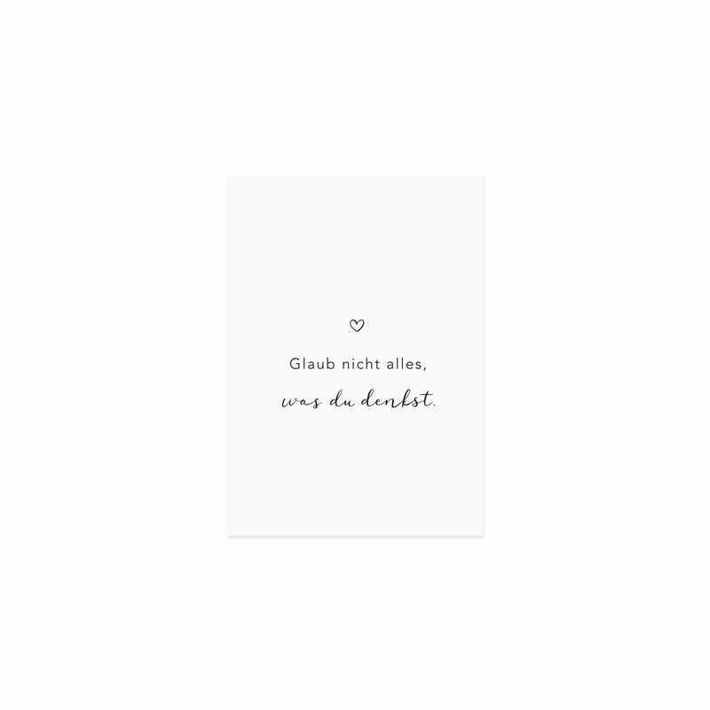 Postkarte was du denkst