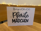 Bügelbild Nr. 193 Pferde Mädchen