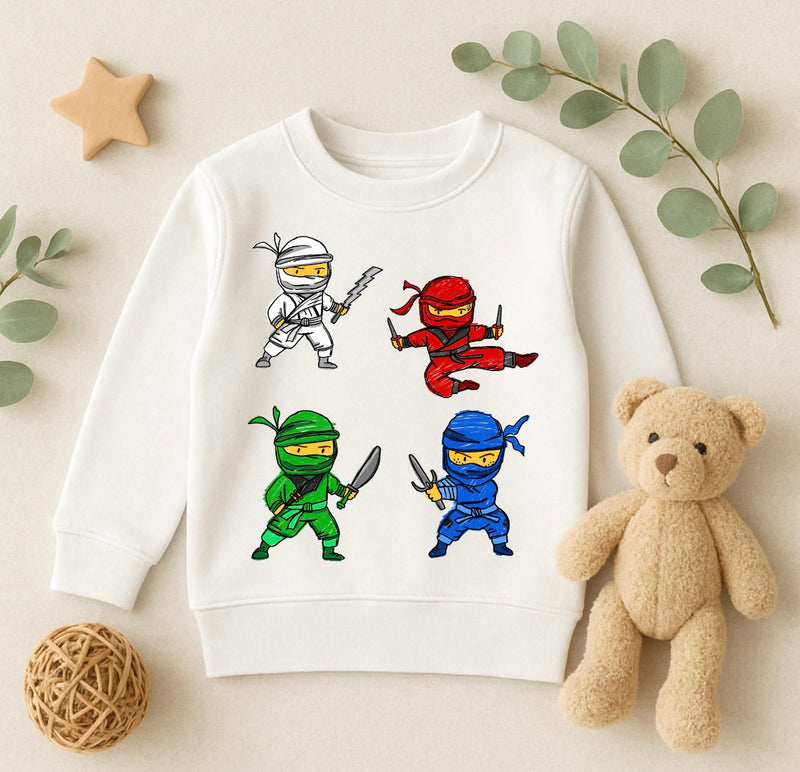 Bügelbild Nr. 1046 Ninjas
