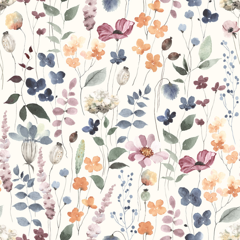 Blumenwiese Blau
